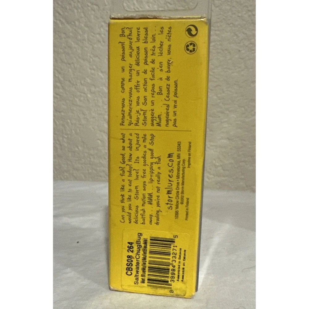 Storm Saltwater Chug Bug. Top water Surface. New!